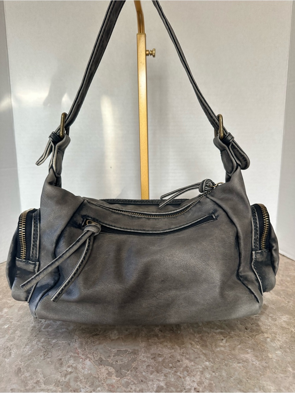 Edgy Grunge Cyber Hobo Shoulder Bag Crossbody Goth Streetwear Boho Y2K Purse